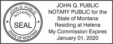 Montana Notary Seals